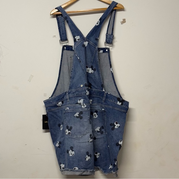NWT Torrid x Disney Mickey Mouse Shortall Medium Wash City Games 28 - Picture 5 of 6